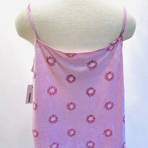 NWT SO GOODS FOR LIFE Women Sleeveless Pullover Square Neck Floral Top Sz Large - Picture 7 of 10